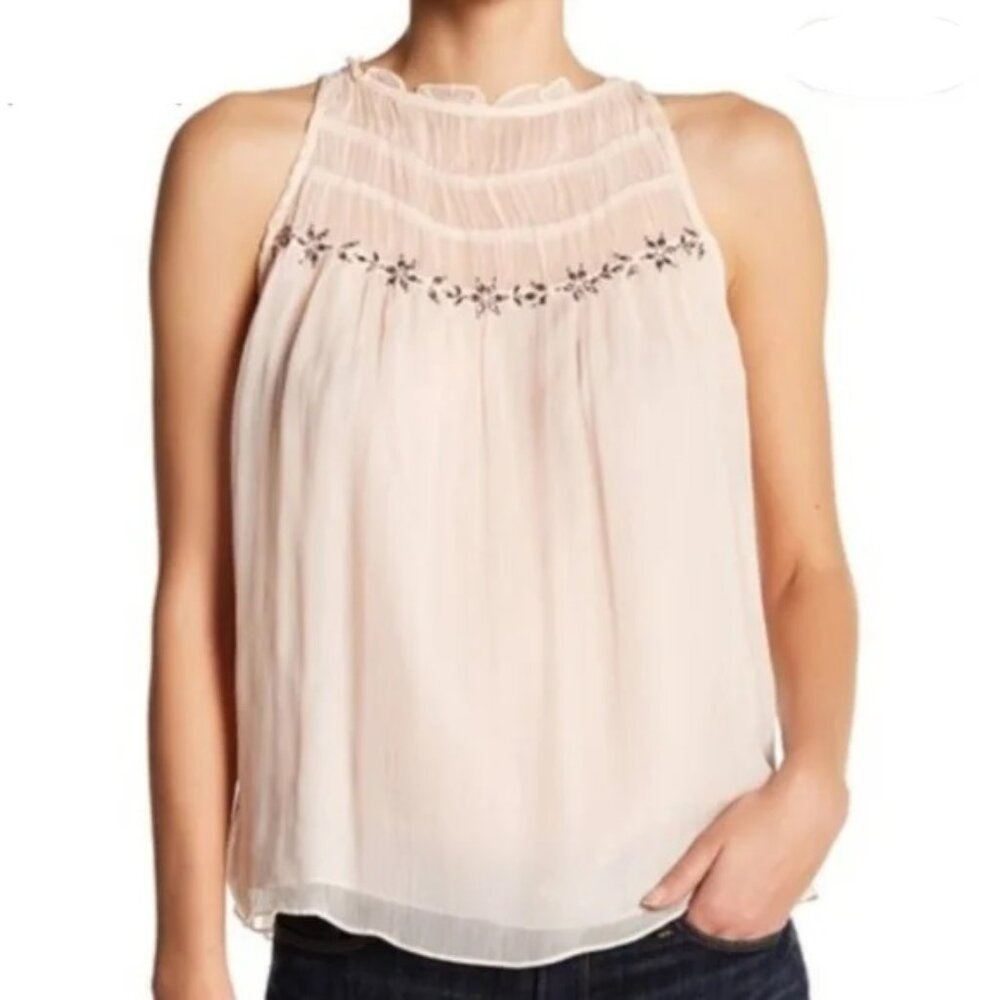 NWT Parker Sleeveless Embellished Blouse Size M